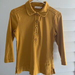 Tory Burch Mustard Yellow Button Down Style Size Medium